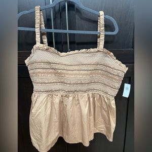 Old Navy peplum ruched tank